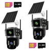 SET 2X Camere Solare Inteligente 4G - Dual Lens, Rezolutie 6MP Ultra HD, Night Vision Color, O-KAM Pro + 2x Carduri 64GB