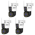 Set 4 Camere Duble WiFi Jortan 6MP 4K cu Alarma, Detectare Umana si Recunoastere Faciala