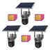 Set 3x Camere Duale cu SIM 4G, Rezolutie 8MP,  Zoom Optic 10x, Viziune Nocturna, Panou Solar,  IP66