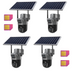 SET 4x Camere 4G Duble, 8MP Panou Solar, Audio Bidirectional, Viziune Nocturna, Detectare umana PIR,  IP66