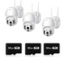 Set 3 Camere IP - Wireless 2MP FULLHD, 360° Pan-Tilt + 3 Carduri 32GB