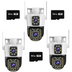 Set 3 Camere de Supraveghere Jortan 6MP 4K - Duble WiFi/LAN - Alarma Integrata, 3x Carduri de 64GB incluse