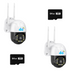 SET 2x Camere 4G/LAN V380 Pro - 3.0MP, Iluminare IR, 2 Carduri 64GB incluse