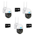 Set 3 Camere 4G/LAN Dasgut - 3.0MP, Suport ONVIF, 3 Carduri 64GB incluse
