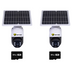 Set 2 Camere Wireless 3MP - Detectie Miscare, cu Panou Solar - 1080P, Wi-Fi, 2 Carduri 64GB incluse