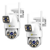 SET 2 Camere Jortan Duble, PTZ Wi-Fi/LAN 9697QJ, Rezolutie 6MP, IP66, Vizualizare Color Nocturna