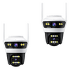 Set 2 Camere Duble Jortan 4 - Rezolutie 6MP, Rezistenta IP66, Conectivitate WiFi/LAN, pentru Exterior