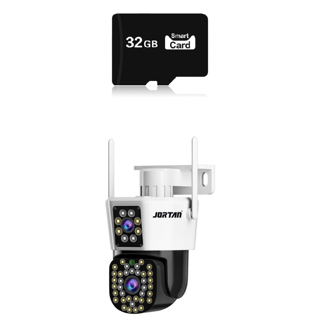 Camera Duala WiFi/LAN Jortan, Detectare Umana, 6MP 4K, Card 32GB inclus