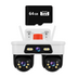 Camera Supraveghere WiFi/LAN Jortan, 3 Lentile, 9MP, Cap Dublu PTZ 355°, Night Vision, IP66 + Card microSD 64GB