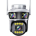 Camera Wireless de Supraveghere, cu 3 Lentile - WiFi Jortan, 9MP, Night Vision, IP66, Functii AI avansate