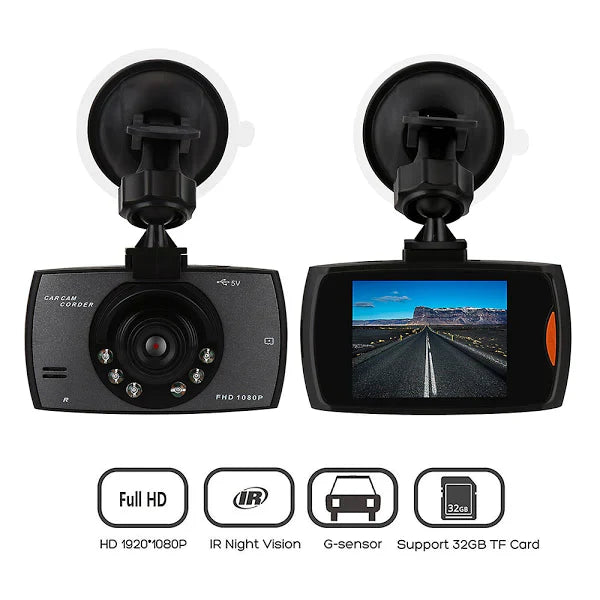 Camera Auto tip martor trafic cu slot de Card 8-32 GB, display 2.7 Inch, Microfon incorporat