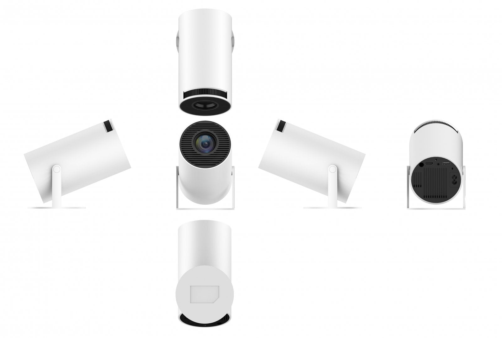 Proiector Portabil Inteligent, Android 11, WiFi6 Dual-Band, 260 ANSI Lumeni, 4K Support, Bluetooth 5.0