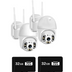 Set 2 Camere Smart Wireless, 2MP FULLHD, 360° Pan-Tilt + 2 Carduri 32GB
