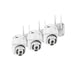 Set 3 Camere Wireless, 2MP Full HD - Rotire Completa si Viziune Nocturna Color