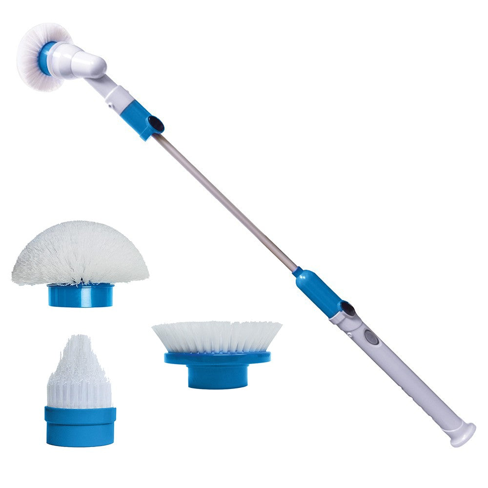 Mop Rotativ Electric, Hurricane Spin Scrubber, pentru Multiple Suprafete, 3 capete incluse