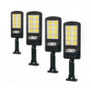 Set 4x Lampi Solare, Jortan, 100W - 6 Celule cu LED-uri COB, Telecomanda si Senzor de miscare
