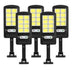 Set 5x Lampa Solara Jortan cu Senzor de Miscare - 8 Celule - 100W, 160 LED-uri COB