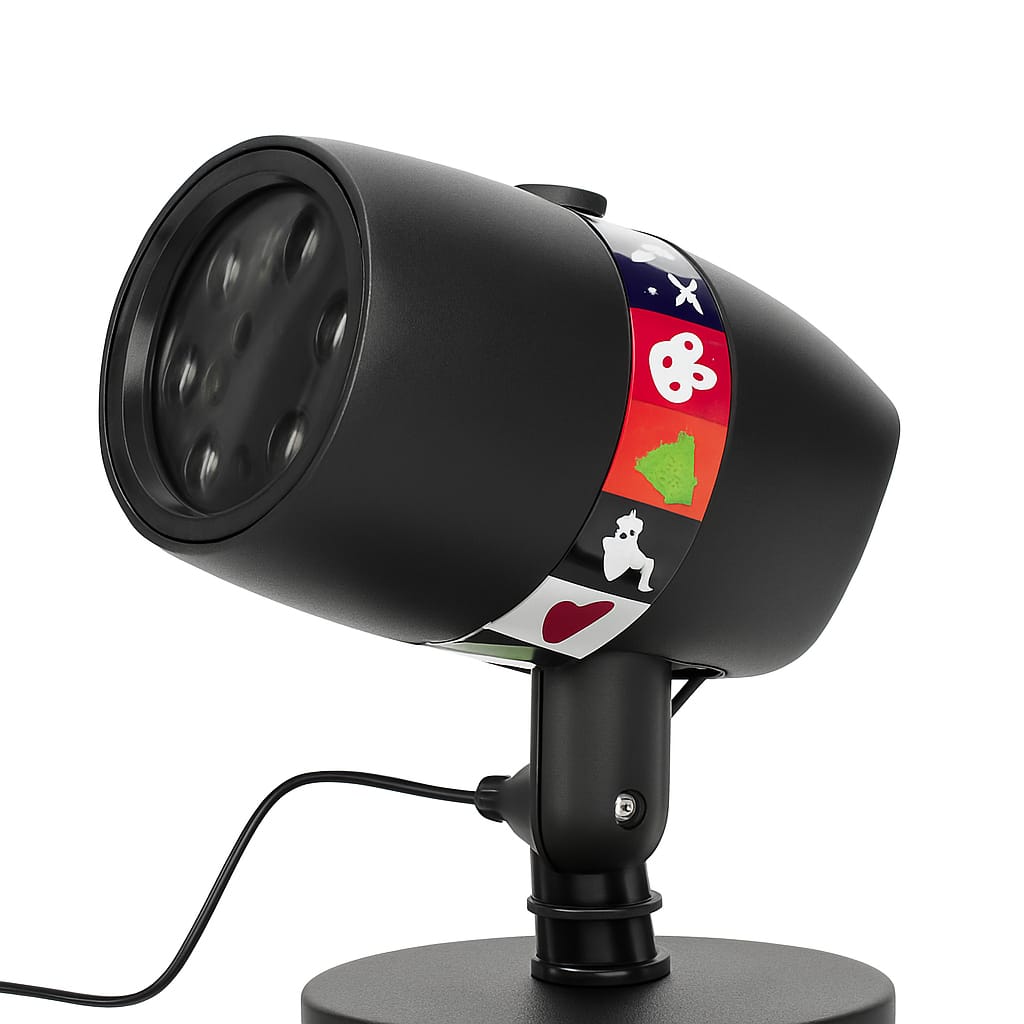 SET 3X Proiectoare LED Craciun, 12 Slide-uri cu Efecte Tematice Diverse, IP44