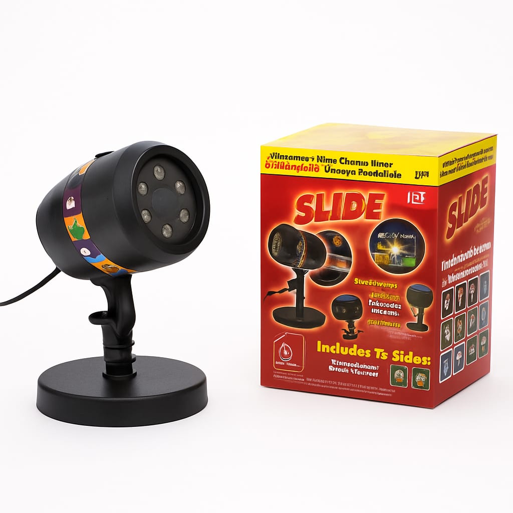 SET 3X Proiectoare LED Craciun, 12 Slide-uri cu Efecte Tematice Diverse, IP44