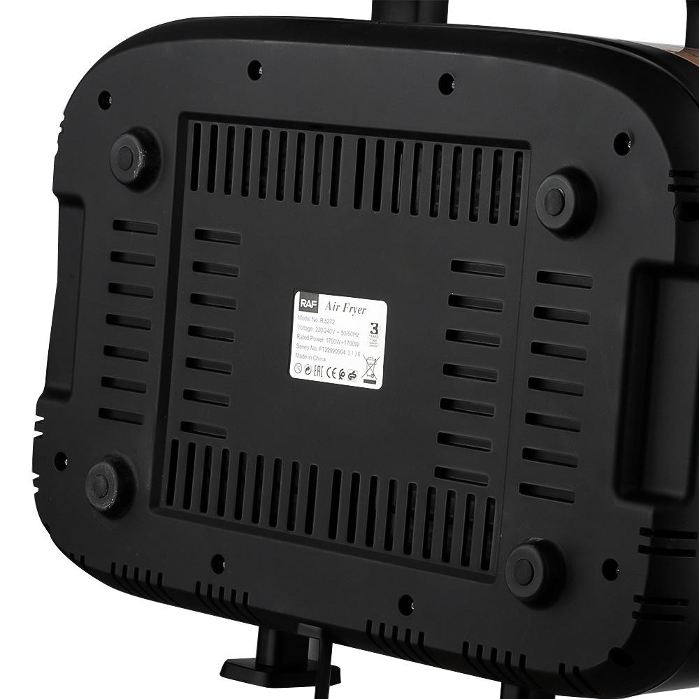 Friteuza Digitala cu Aer Cald, 1500W, Temperatura Reglabila 80-200°C, 2 Cosuri de 5 Litri, 8 Programe