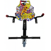 HoverKart cu Scaun Graffiti, Compatibil hoverboard 6,5–10 inch, Cadru Reglabil, Roata Solida