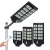 Lampa Solara Dubla, cu LED-uri de Ultima Generatie - 1000W/800W/600W - Telecomanda + Picior Metalic Incluse