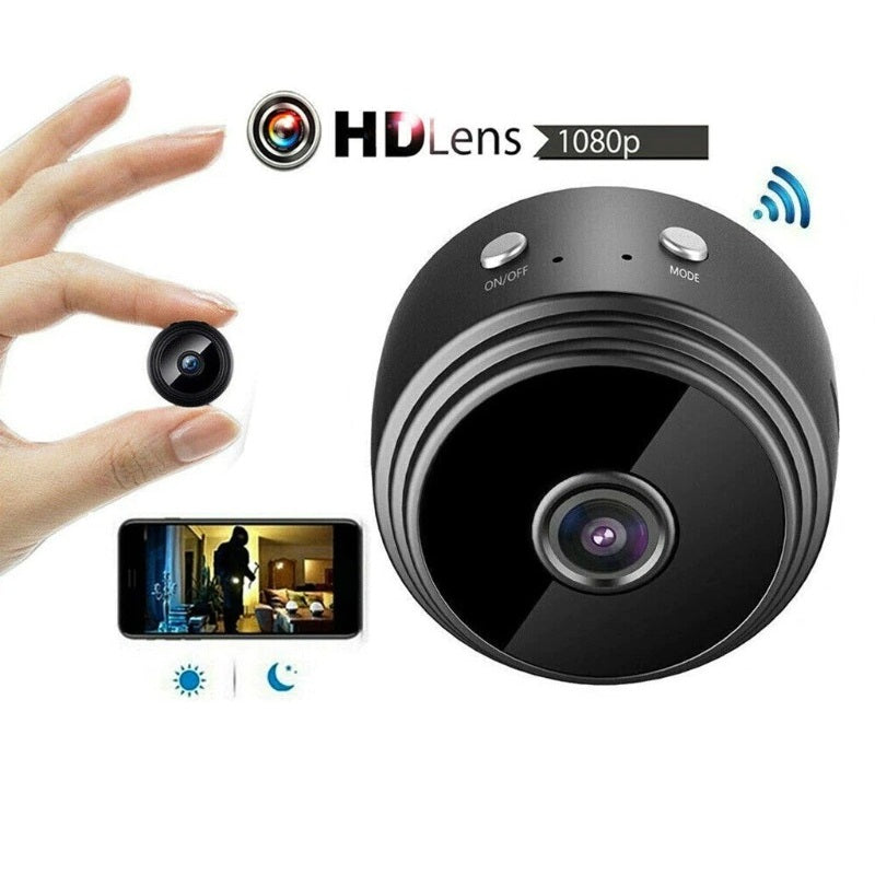 Camera HD WiFi - Suport Card 128GB, 1920*1080P, Compacta cu Vizualizare Live, Vedere Nocturna