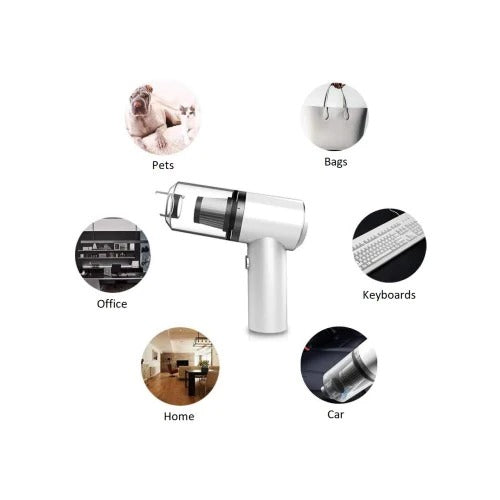 Mini-Aspirator Portabil fara fir, incarcare prin USB, 2in1