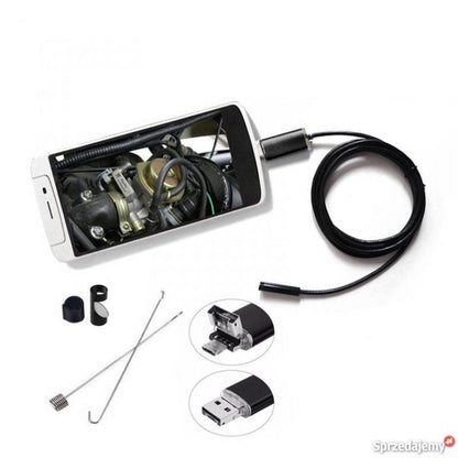 Camera endoscop 2 in 1, pentru Android si Windows, waterproof