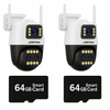 SET 2x Camere Tripla Jortan JT-9999 PRO 9MP, DSP Dual-Core, WiFi/LAN + 2x Carduri 64GB