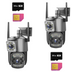 SET 2X Camere 4G/LAN Dual, 8MP, Zoom 10X, IP66, Detectare Miscare, Senzor Inteligent, PTZ 360°, 2x Carduri 64GB Incluse