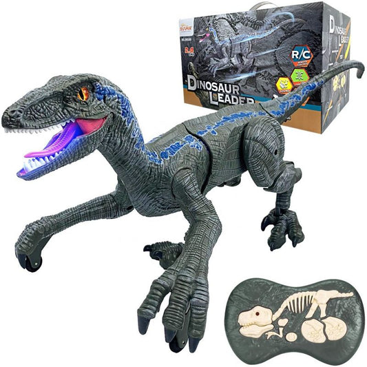 Dinozaur Velociraptor cu Telecomanda - Jucarie interactiva