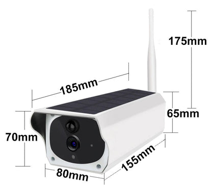 Camera WIFI de exterior, Full HD 1080p, cu Panou Solar, Vizualizare live pe telefon