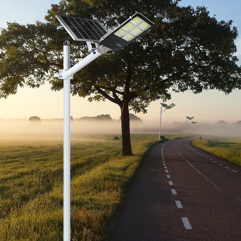 Lampa cu Incarcare Solara Jortan 200W, Telecomanda, Suport Metalic si Accesorii montaj
