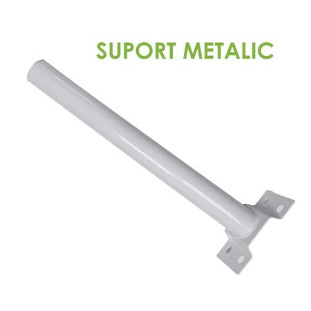 Lampa Solara Stradala 600W, cu Senzor de Lumina, Telecomanda si Picior Metalic