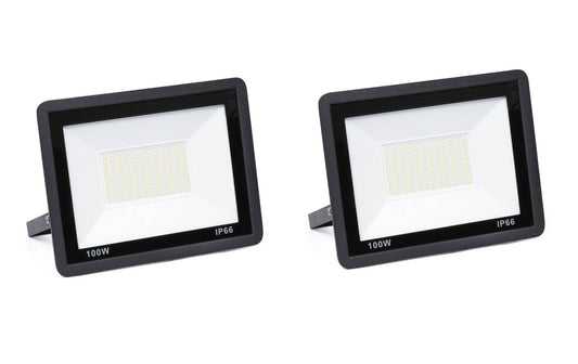 Set 2x Proiector LED 100W, cu Lumina Alba Puternica, 9500lm, Alimentare 175V-265V, Pro-Light