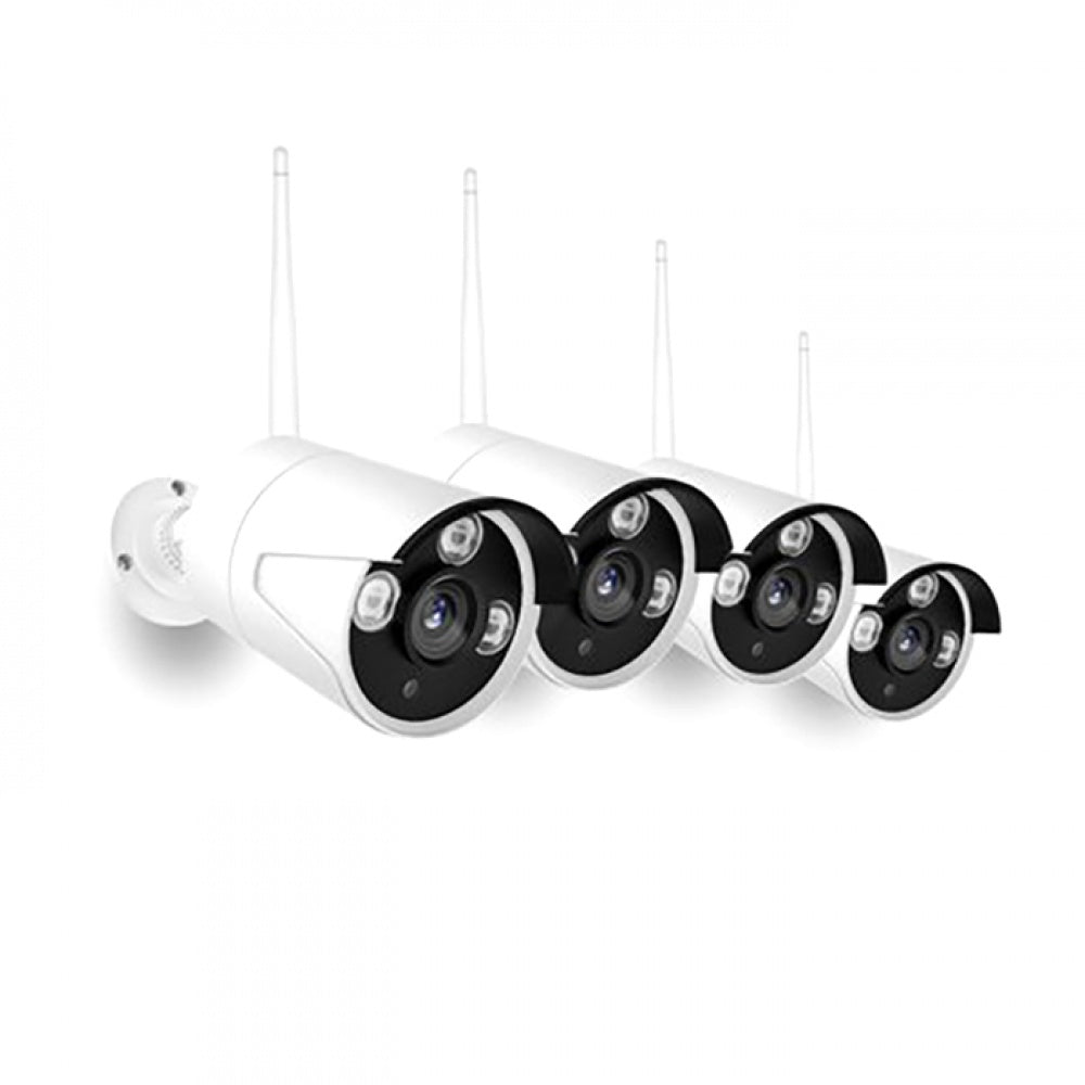 Sistem de Securitate CCTV Wireless -  Inregistrare Detectare Miscare, 4 Camere HD