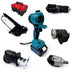 Set Complet 5in1 Cu Scule Electrice, Pe Acumulator 48V: Bormasina, Cheie Impact, Minidrujba Si Fierastrau Sabie