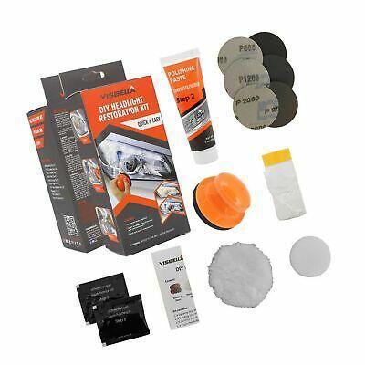 Kit Polish pentru Faruri, Kit Car, Visbella, Discuri de curatare incluse