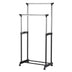 Suport Metalic Mobil Dublu pentru imbracaminte - Inaltime 140 cm