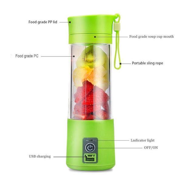 Blender cu Acumulator si functie de Baterie Externa - USB Juicer