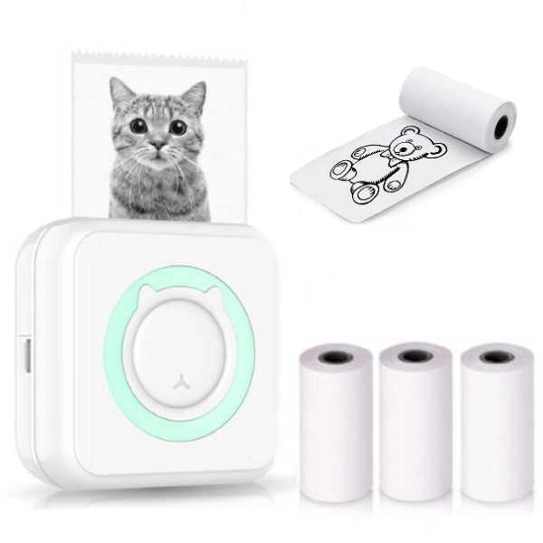 Mini imprimanta cu Rola Termica, pentru telefon, iOS/Android